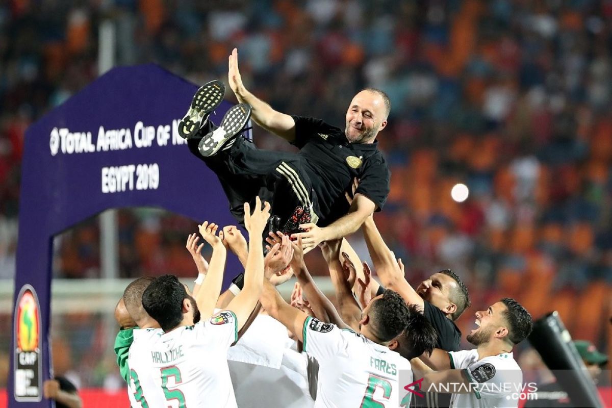 Gagal saat jadi pemain, Belmadi sukses bawa Aljazair juara saat jadi pelatih