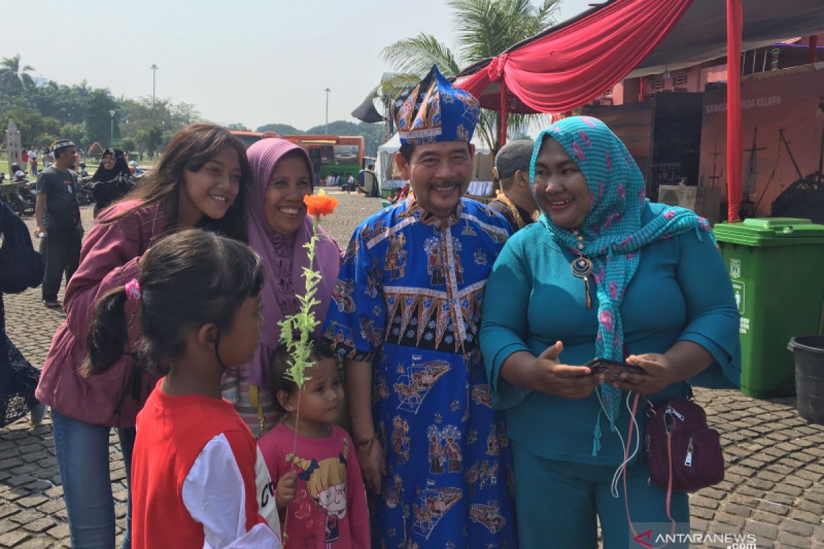 Bang Madit turut Lebaran Betawi di Monas