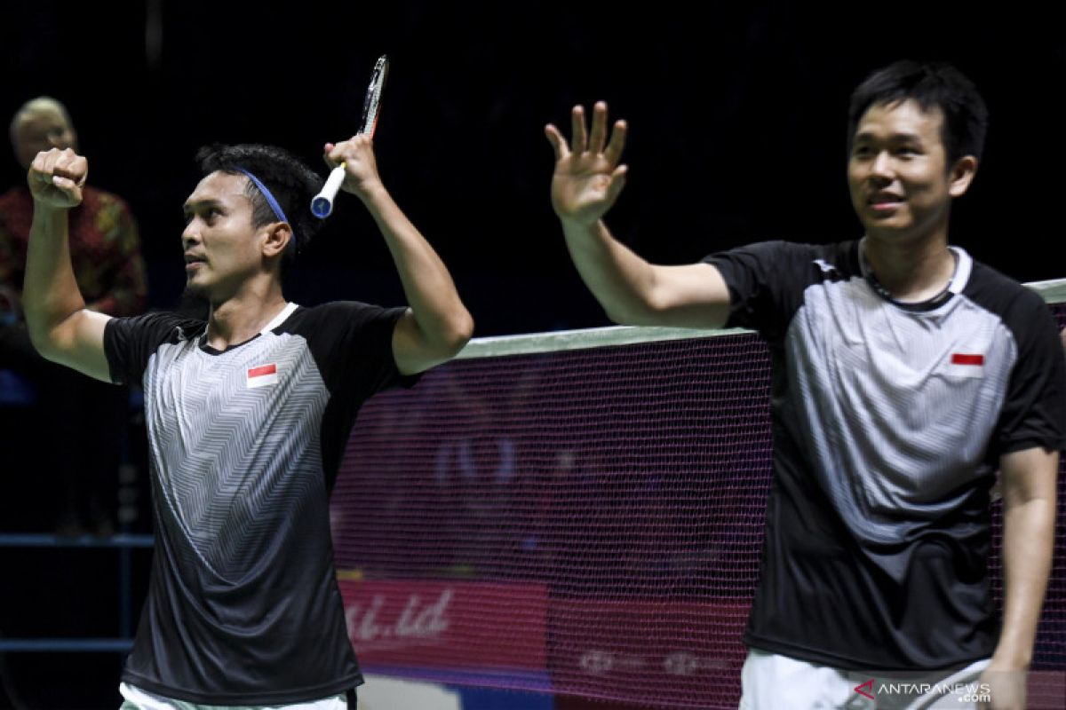 Hendra/Ahsan lolos ke semifinal usai singkirkan Hyun/Cheol