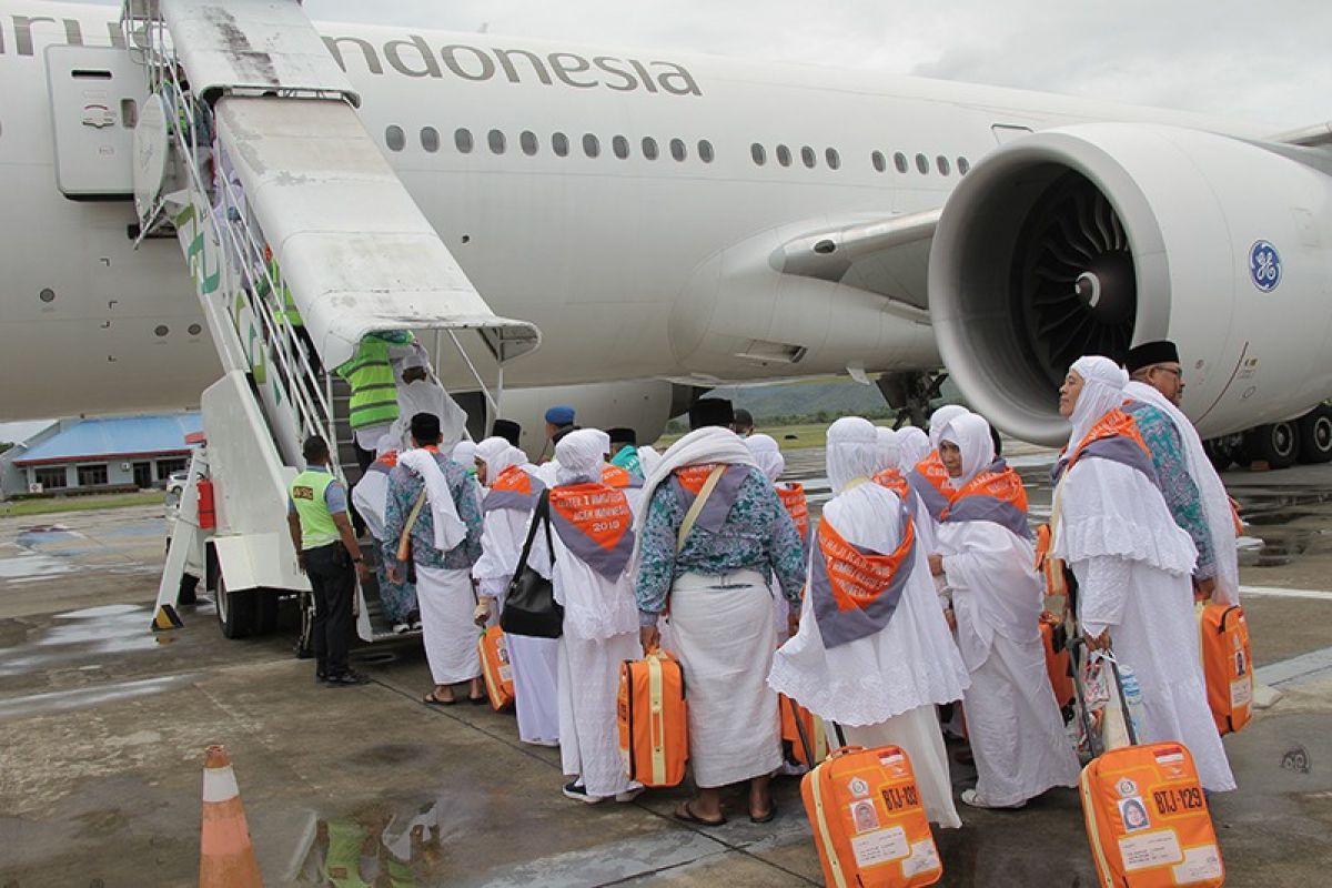 Kloter pertama calon haji Aceh tiba di Jeddah