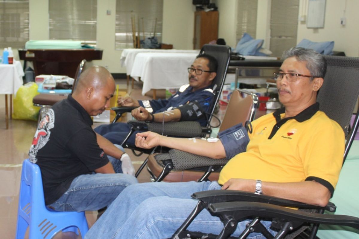 PMI Jambi kumpulkan seratusan labu darah dari donor SKK Migas-PetroChina