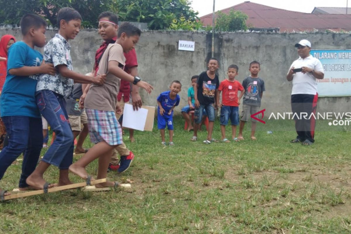 Permainan tradisional meriahkan Hari Anak Nasional di Medan