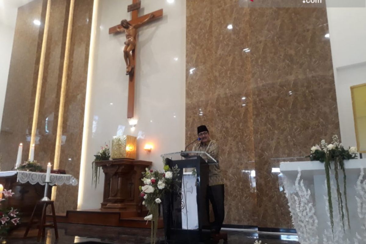 Pidato di Gereja Katolik, Ketua MUI Palu serukan bangun kerukunan antaragama