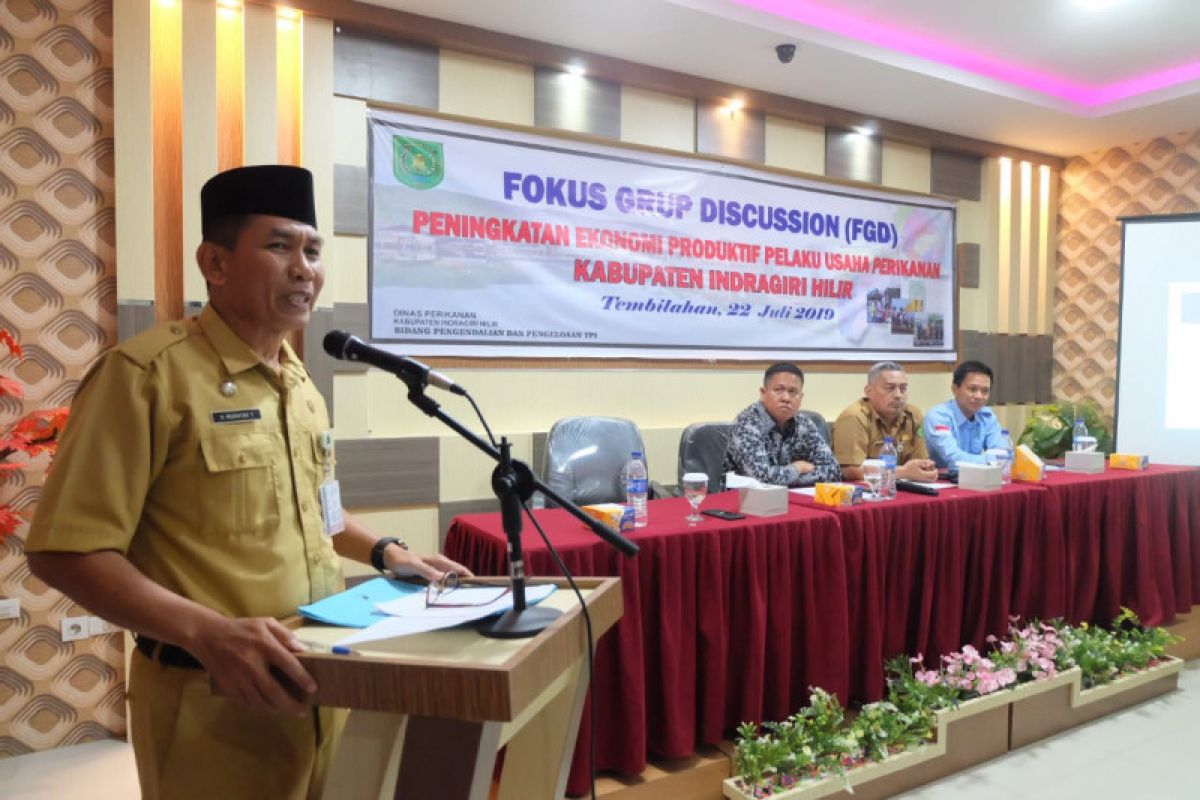 DKP Inhil gelar Diskusi guna tingkatkan ekonomi produktif