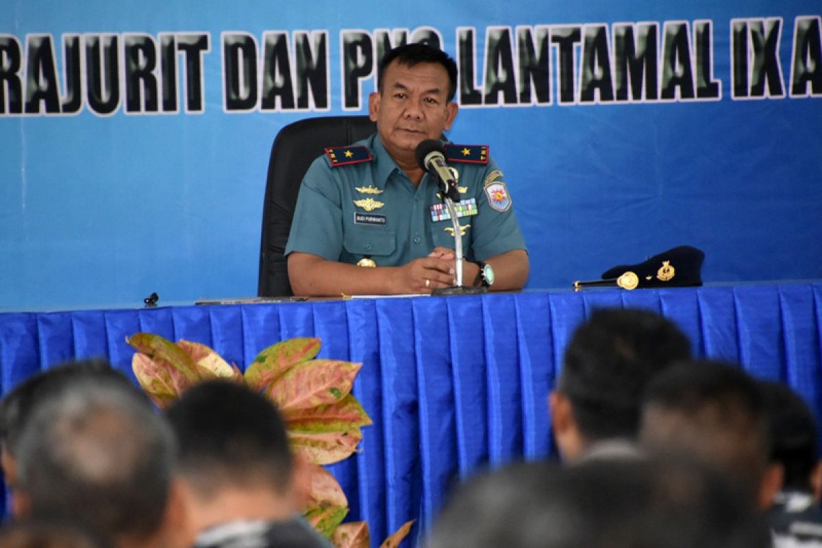 Laksma Budi Purwanto memulai tugas sebagai Komandan Lantamal IX Ambon