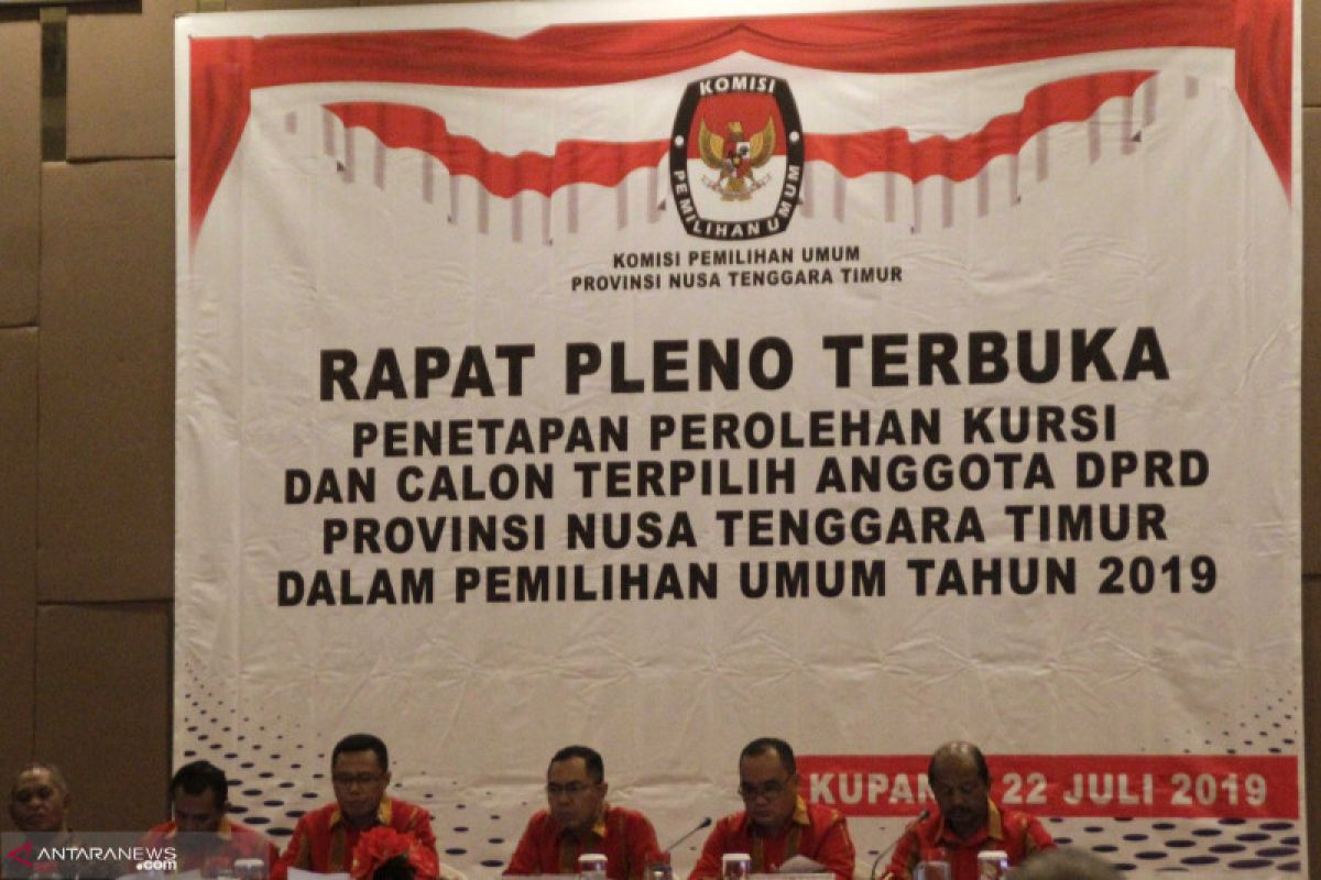 KPU NTT gelar pleno penetapan caleg dan kursi DPRD terpilih