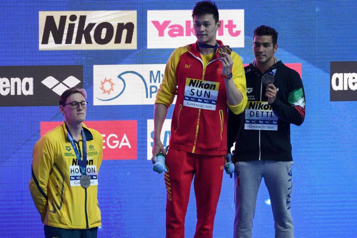 Perenang dunia dukung Horton tolak salami Sun Yang