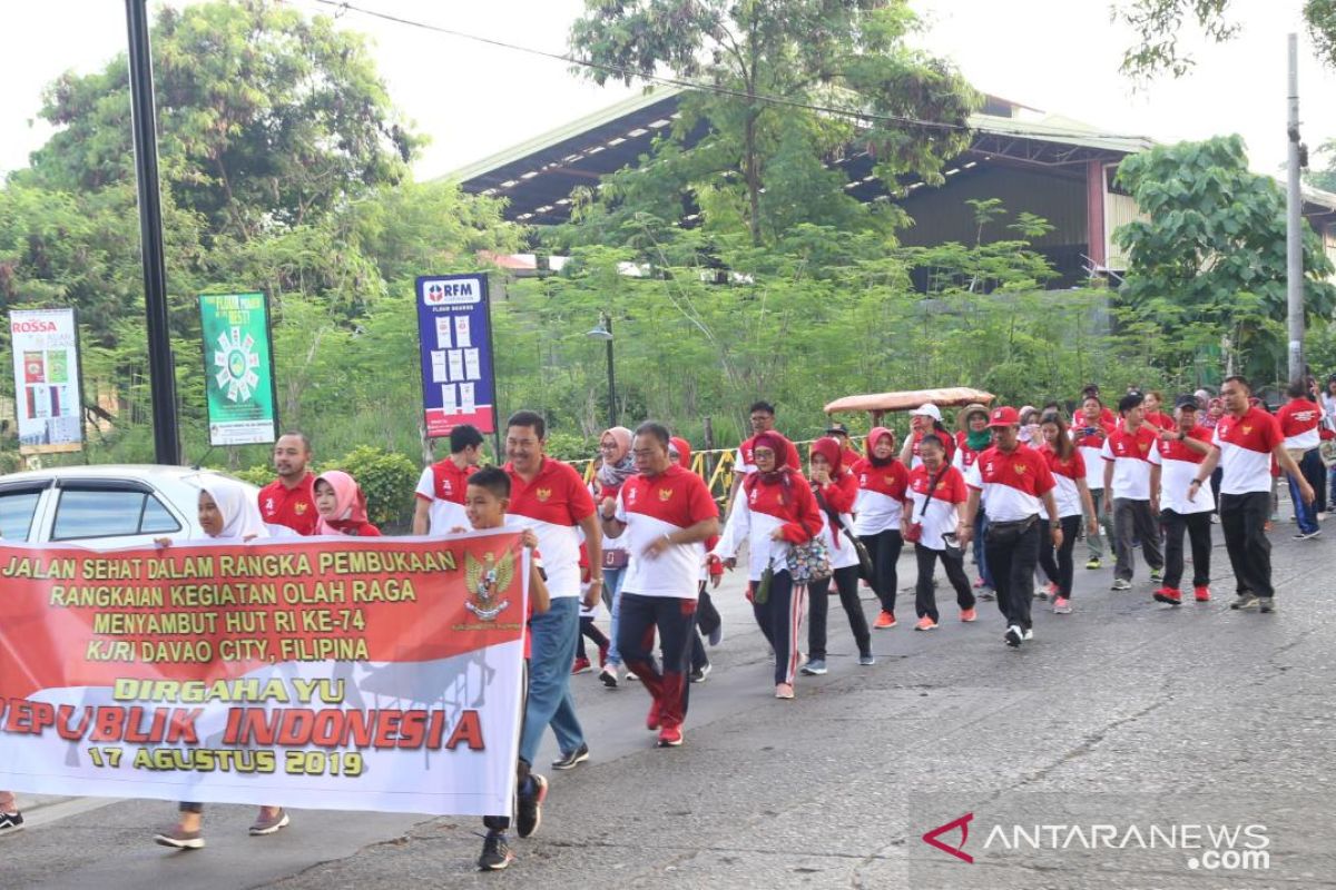 Semangat HUT RI ke-74 mulai dikobarkan di Davao, Filipina