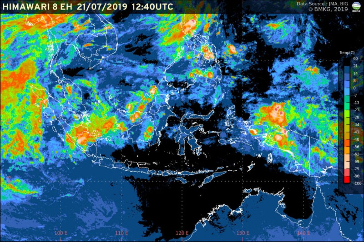 Langit cerah berawan hiasi DKI Jakarta hari ini