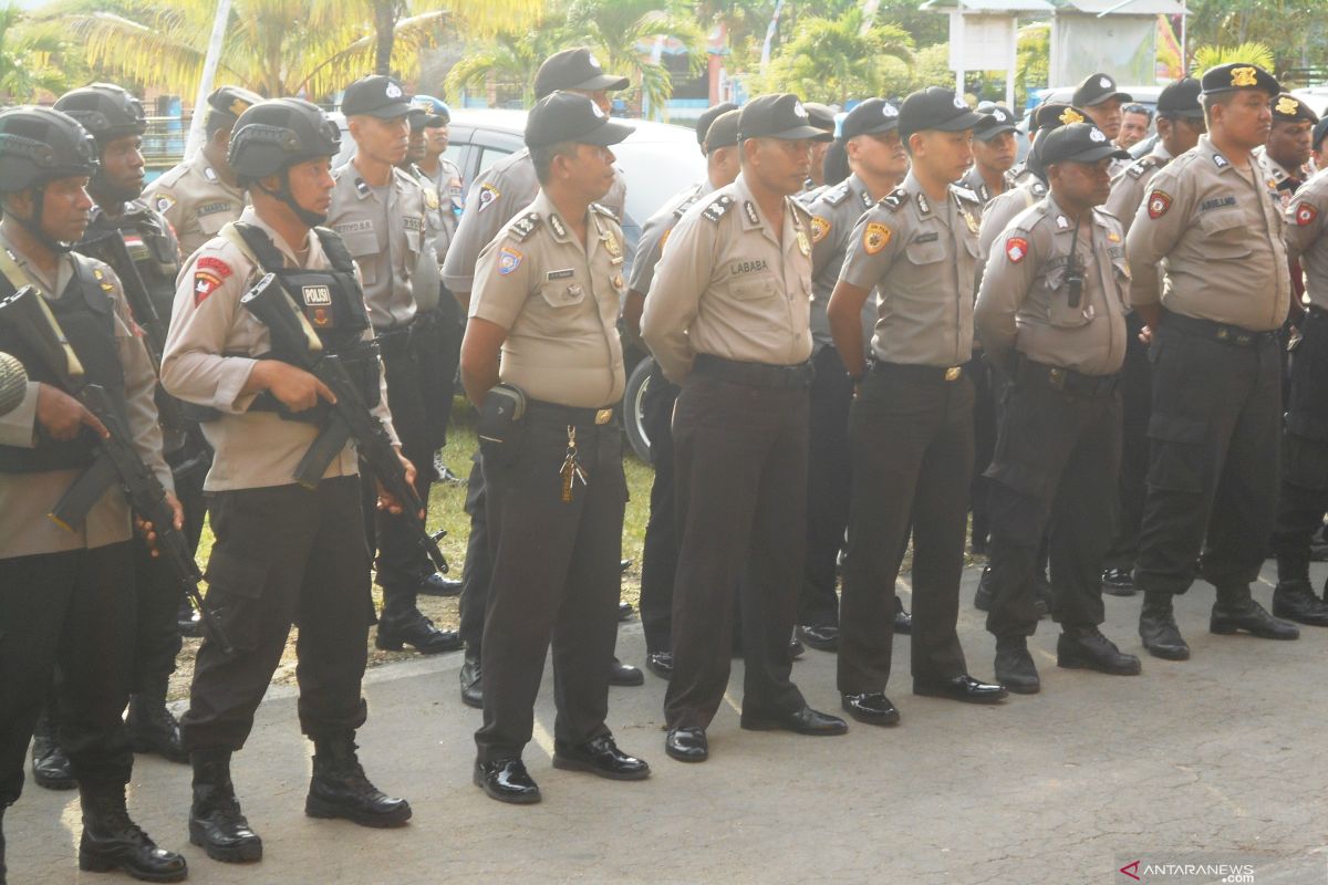 Polres Biak Numfor siagakan 120 personel pengamanan pleno penetapan caleg terpilih