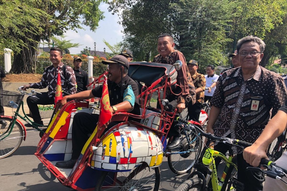 sepeda hingga becak listrik akan warnai Malioboro