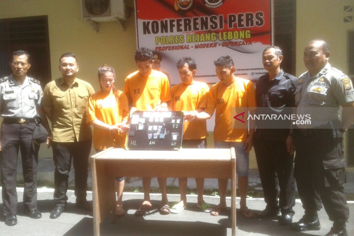 Polres Rejang Lebong tangkap empat pelaku penyalahgunaan narkoba