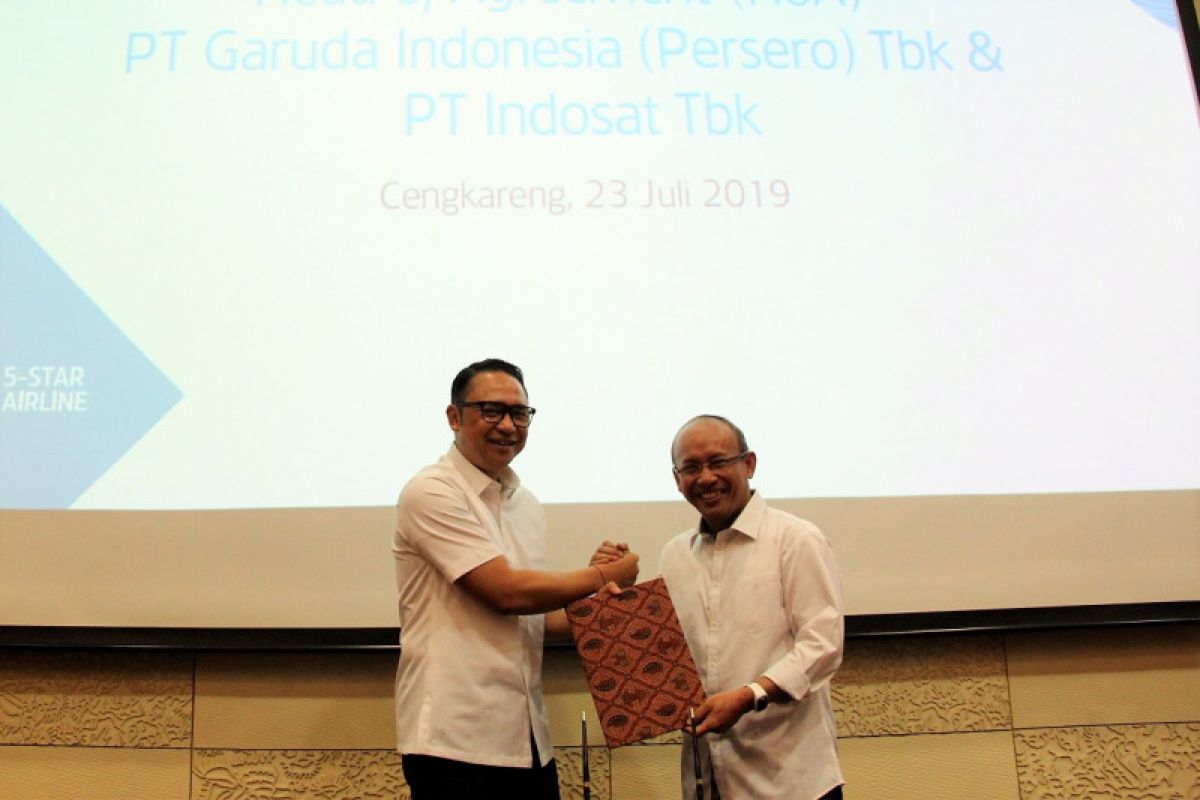 Garuda Indonesia-Indosat sinergi optimalisasi transformasi digital