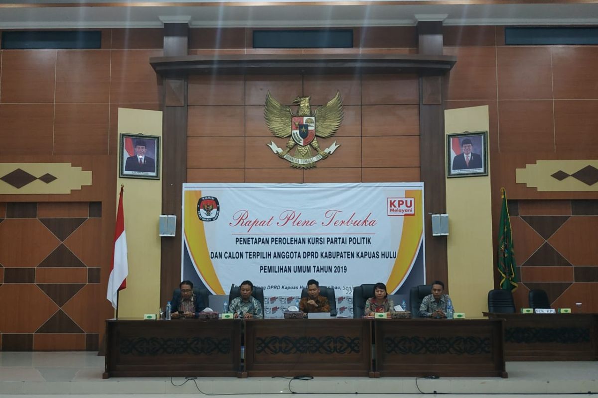 KPU  tunda penetapan caleg terpilih Kabupaten Kapuas Hulu