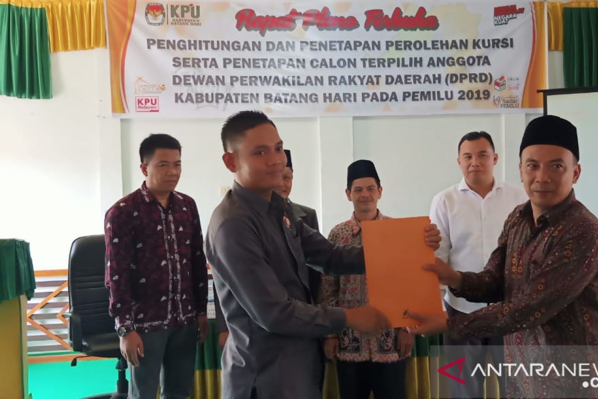 KPU tetapkan 35 anggota DPRD Batanghari 2019-2024