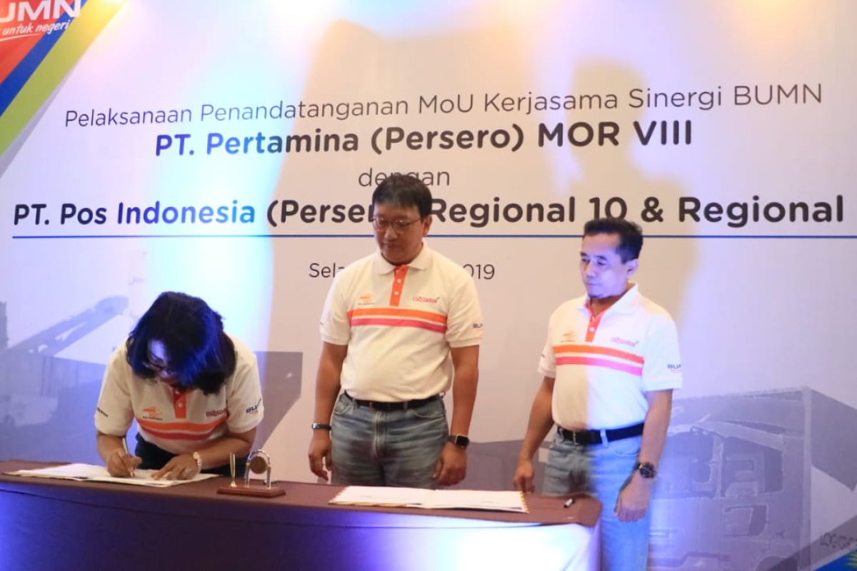 PT. Pertamina MOR VIII - PT. Pos Indonesia kerja sama kemitraan