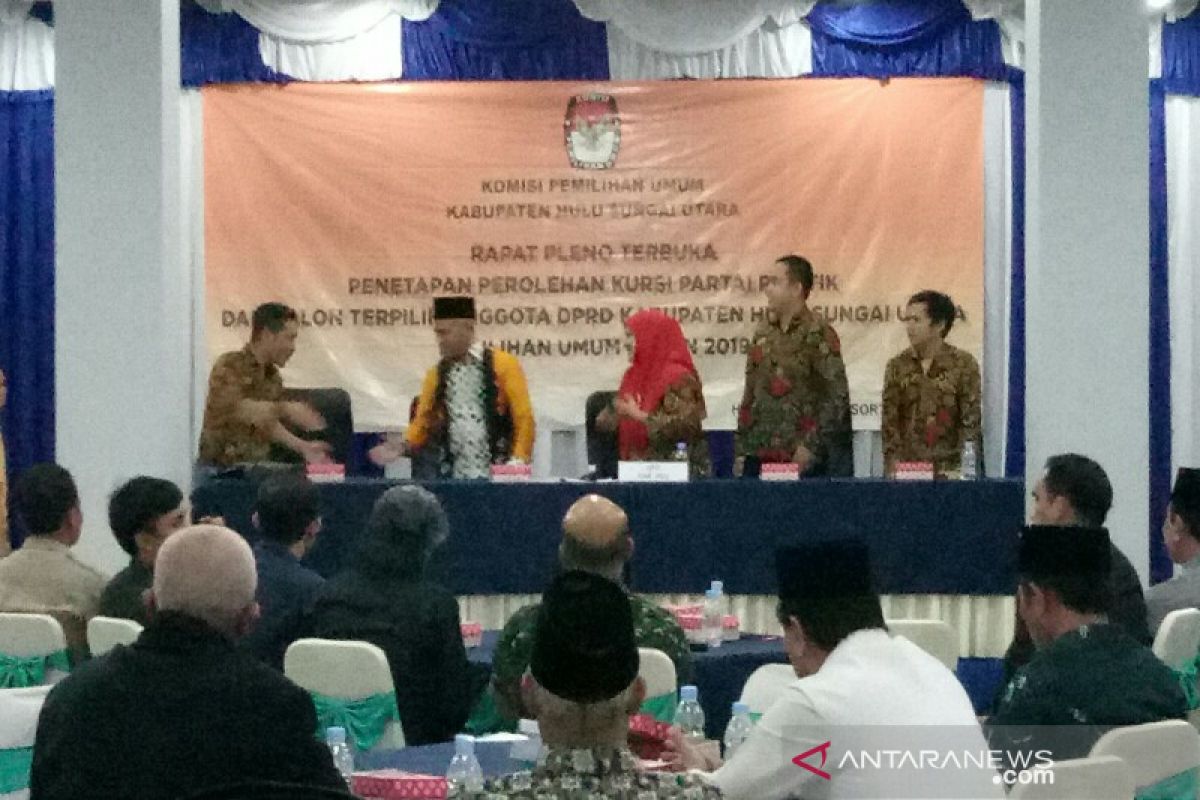 KPU tetapkan perolehan kursi parpol dan caleg