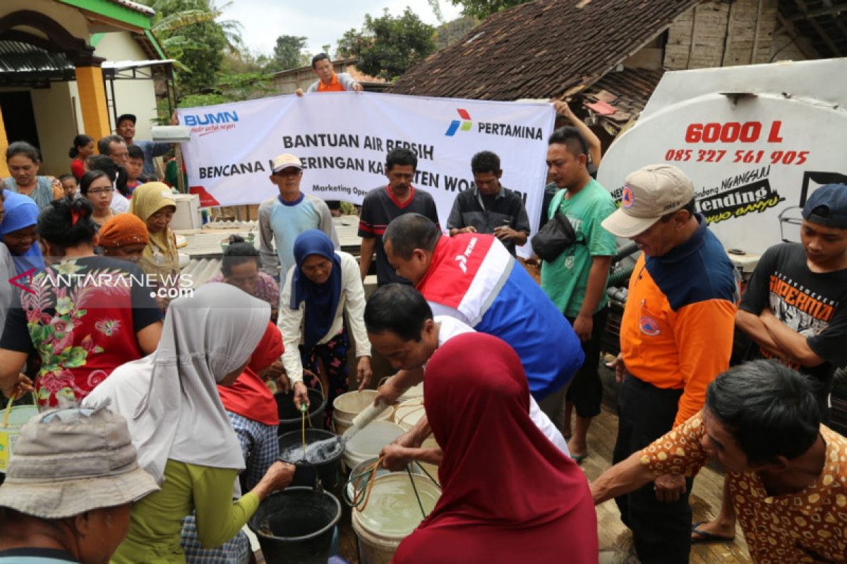 Pertamina salurkan bantuan air bersih untuk warga Wonogiri