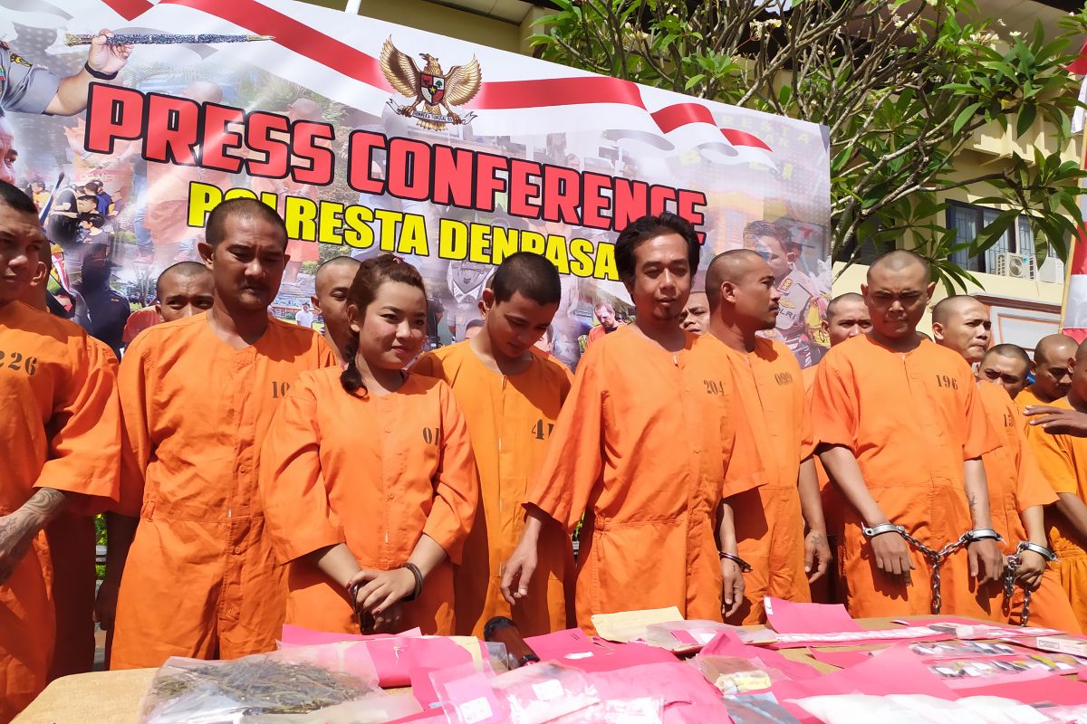 Selama Juli, Bali tangkap 29 kurir dan pemakai narkoba