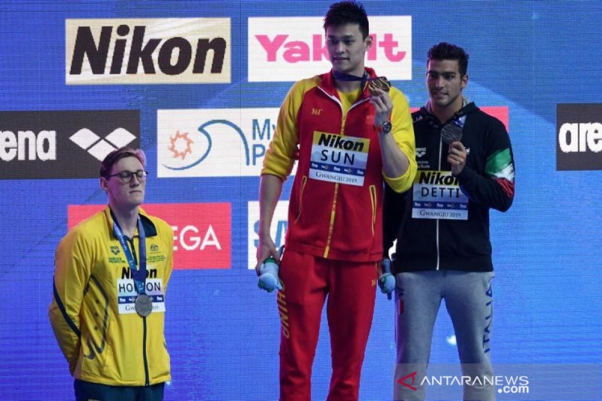 Sidang doping perenang Sun Yang ditunda Oktober