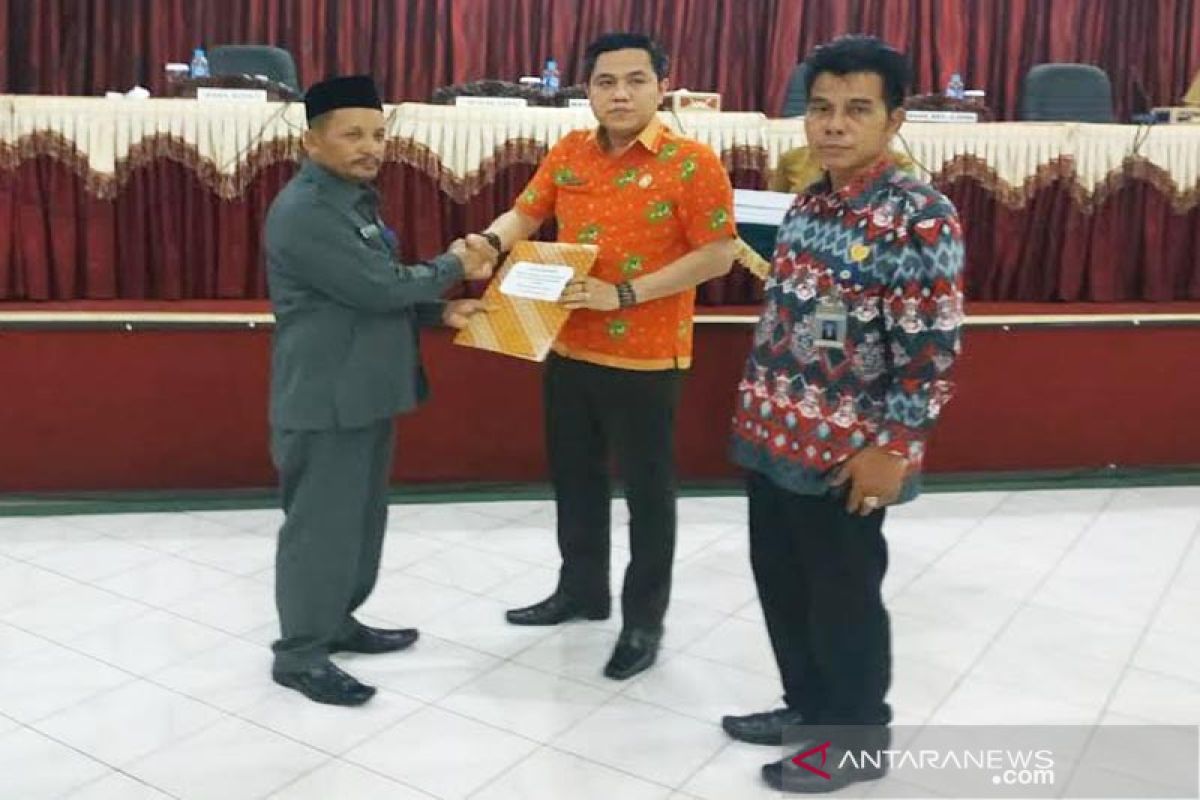 DPRD bartim terima nota keuangan raperda APBD perubahan 2019