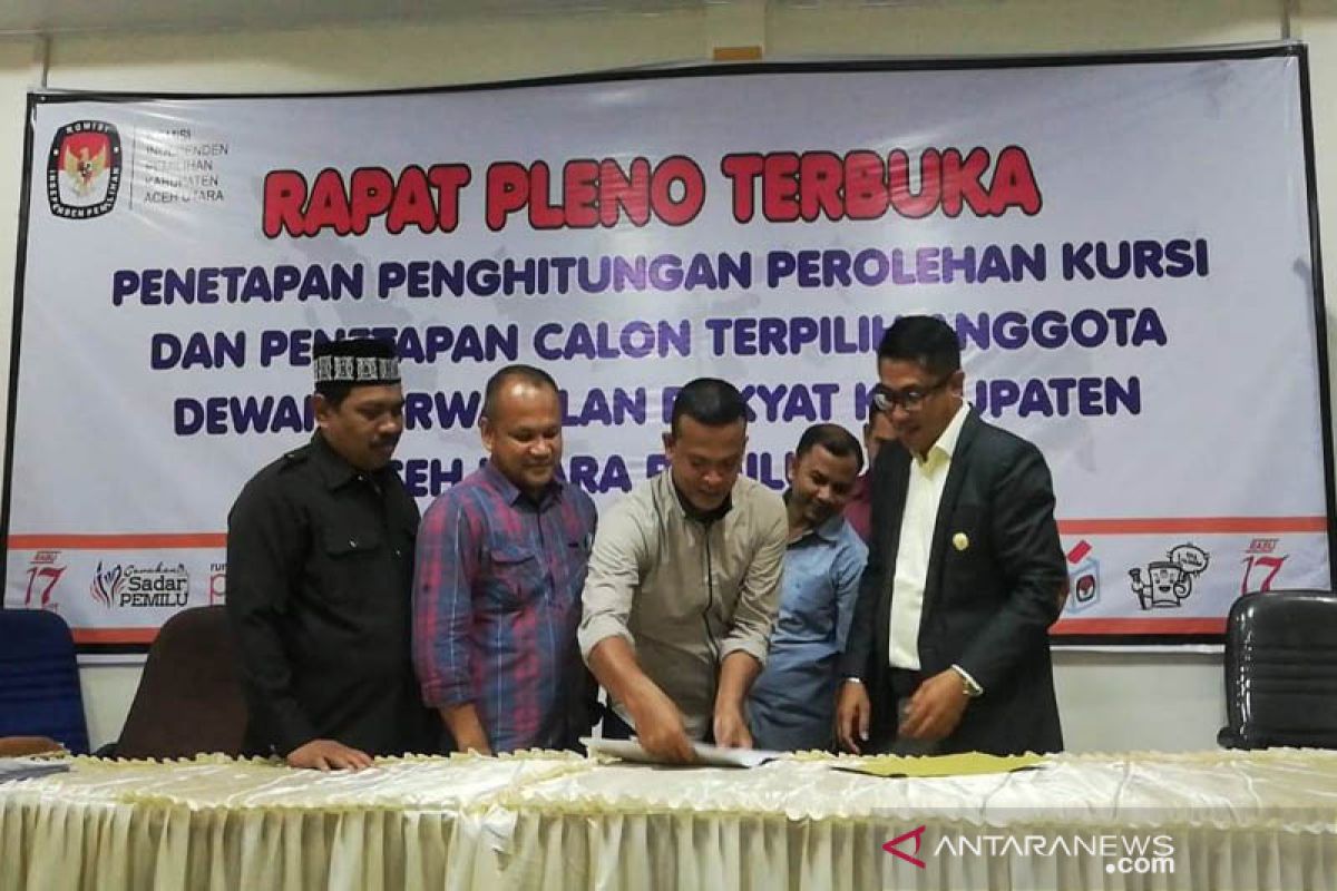 KIP Aceh Utara tetapkan anggota dewan terpilih, berikut nama-namanya