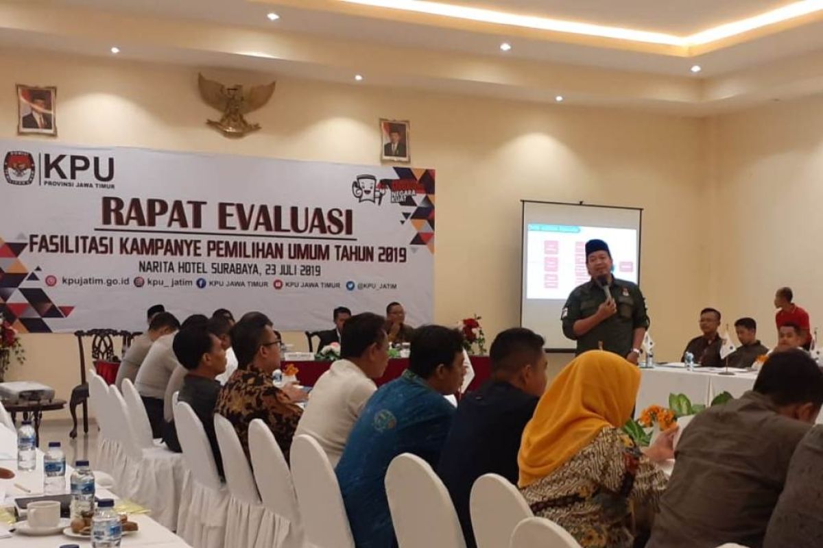 KPU Jatim gelar evaluasi penyelenggaraan Pemilu 2019