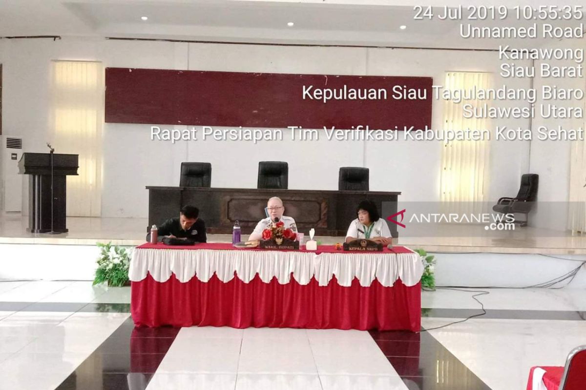 Palandung Pimpin Rakor Verifikasi Kabupaten/Kota Sehat