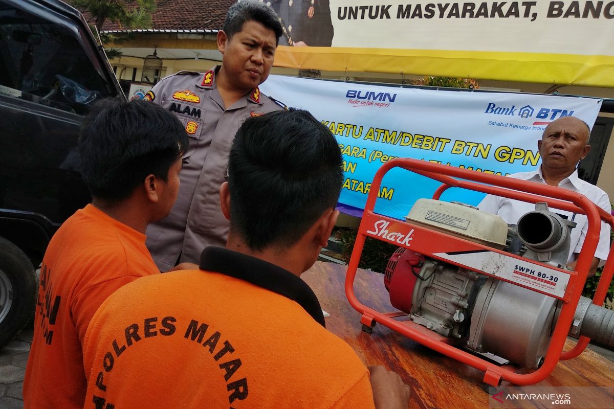 Polres Mataram menangkap penambang pasir ilegal