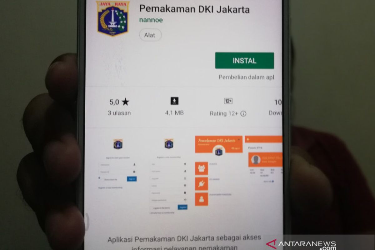 Pemakaman di Jakarta cukup diurus lewat handphone