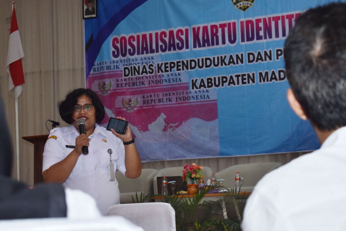 Dispendukpencapil Kabupaten Madiun Gelar Sosialisasi Kartu Identitas Anak (Video)