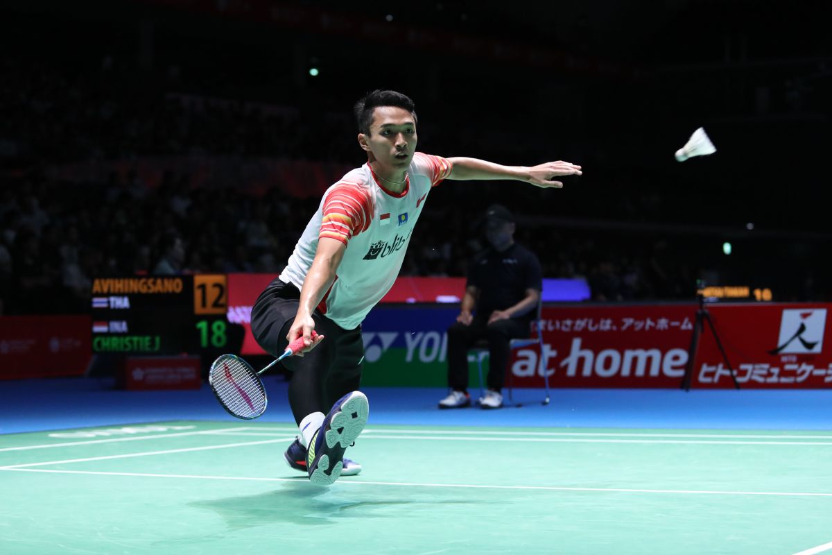 Jonatan Christie melenggang ke babak dua Japan Open 2019