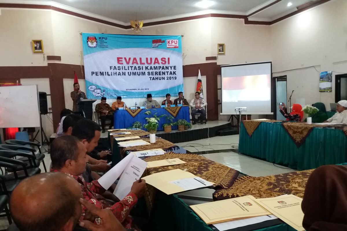 KPU Situbondo evaluasi fasilitasi kampanye Pemilu 2019