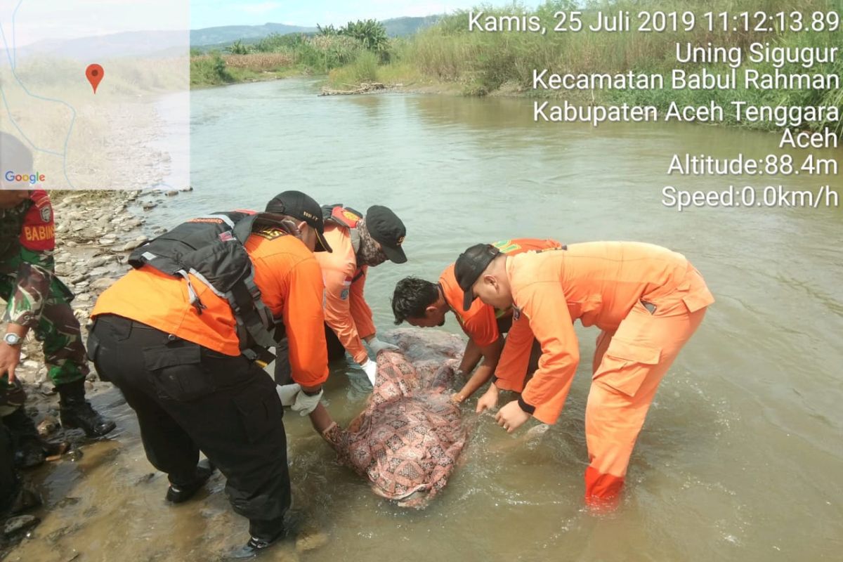 Tim SAR Kutacane temukan bocah jatuh di  Sungai Sampan