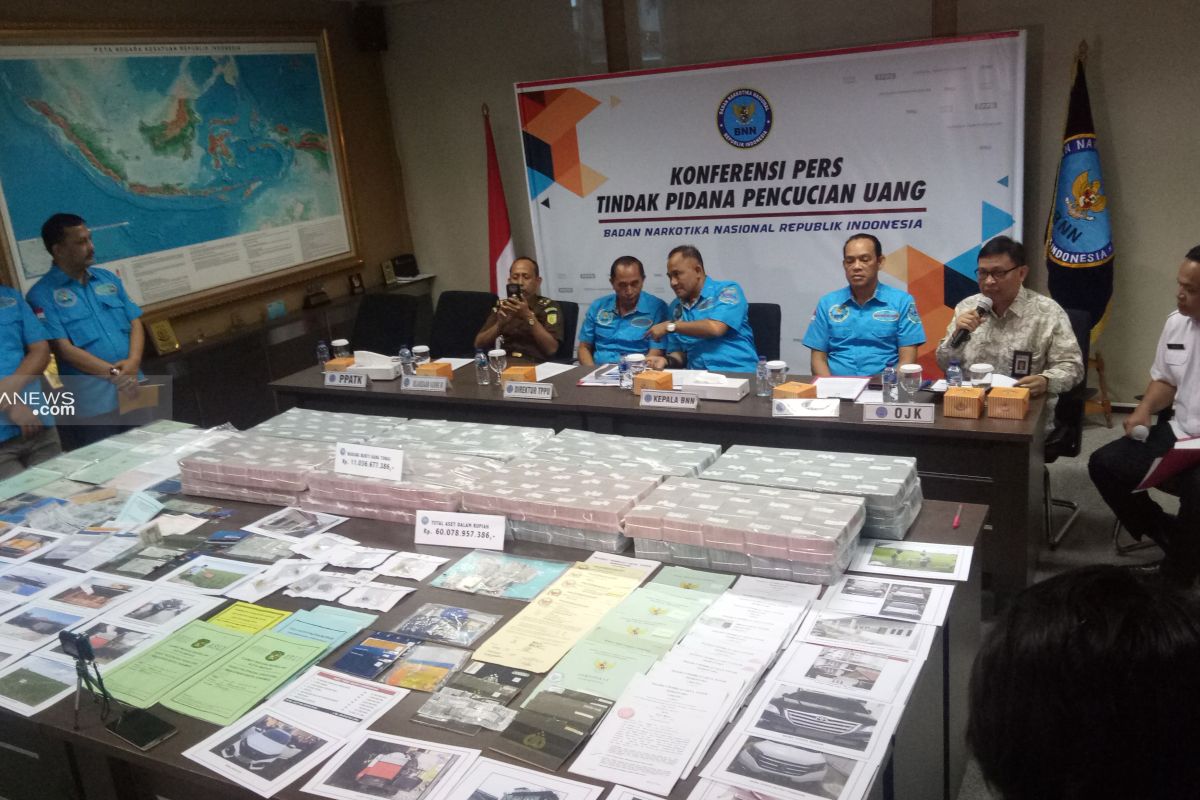 BNN ungkap Rp60 miliar kasus TPPU dari narkoba