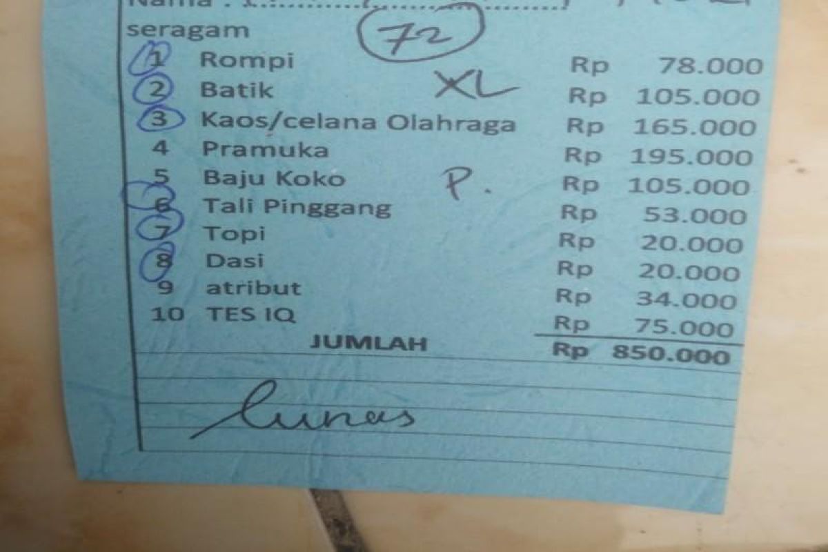 Dikenakan kutipan Rp75 ribu untuk tes IQ, orang tua murid di Tebing Tinggi keberatan