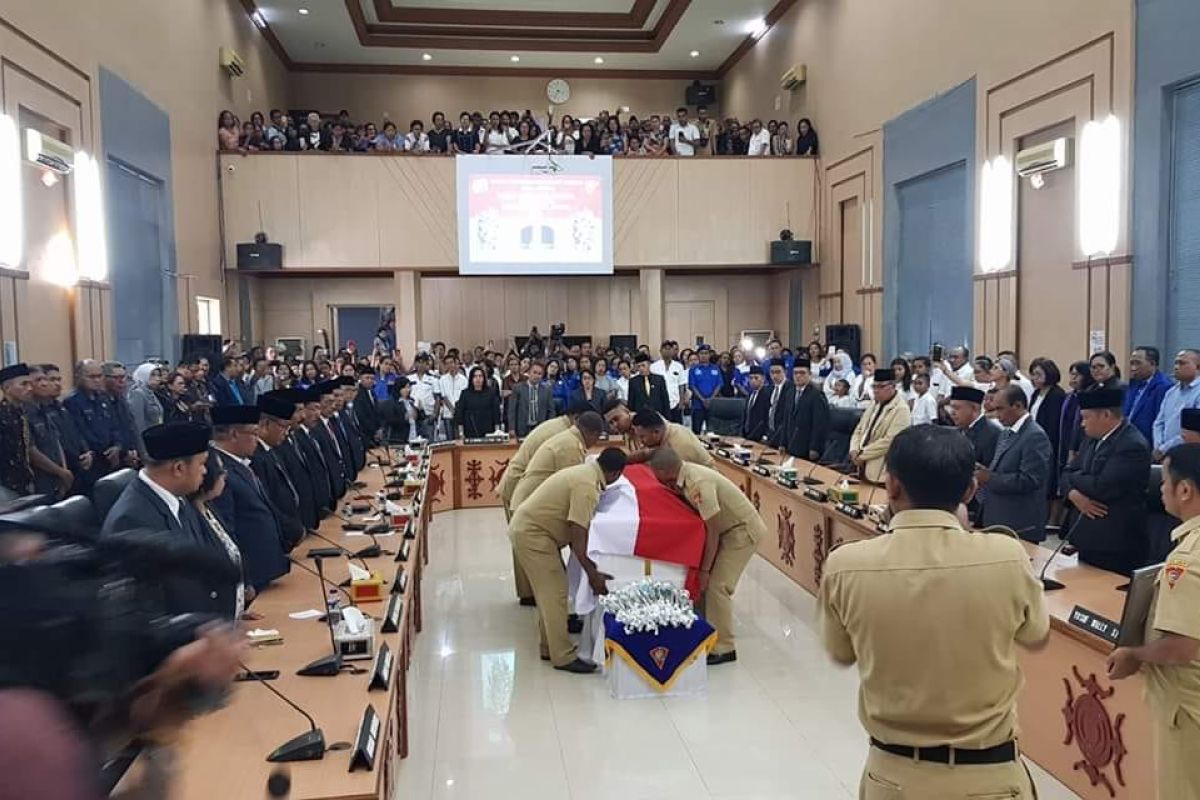 DPRD Ambon paripurna pelepasan jenazah anggota partai Demokrat