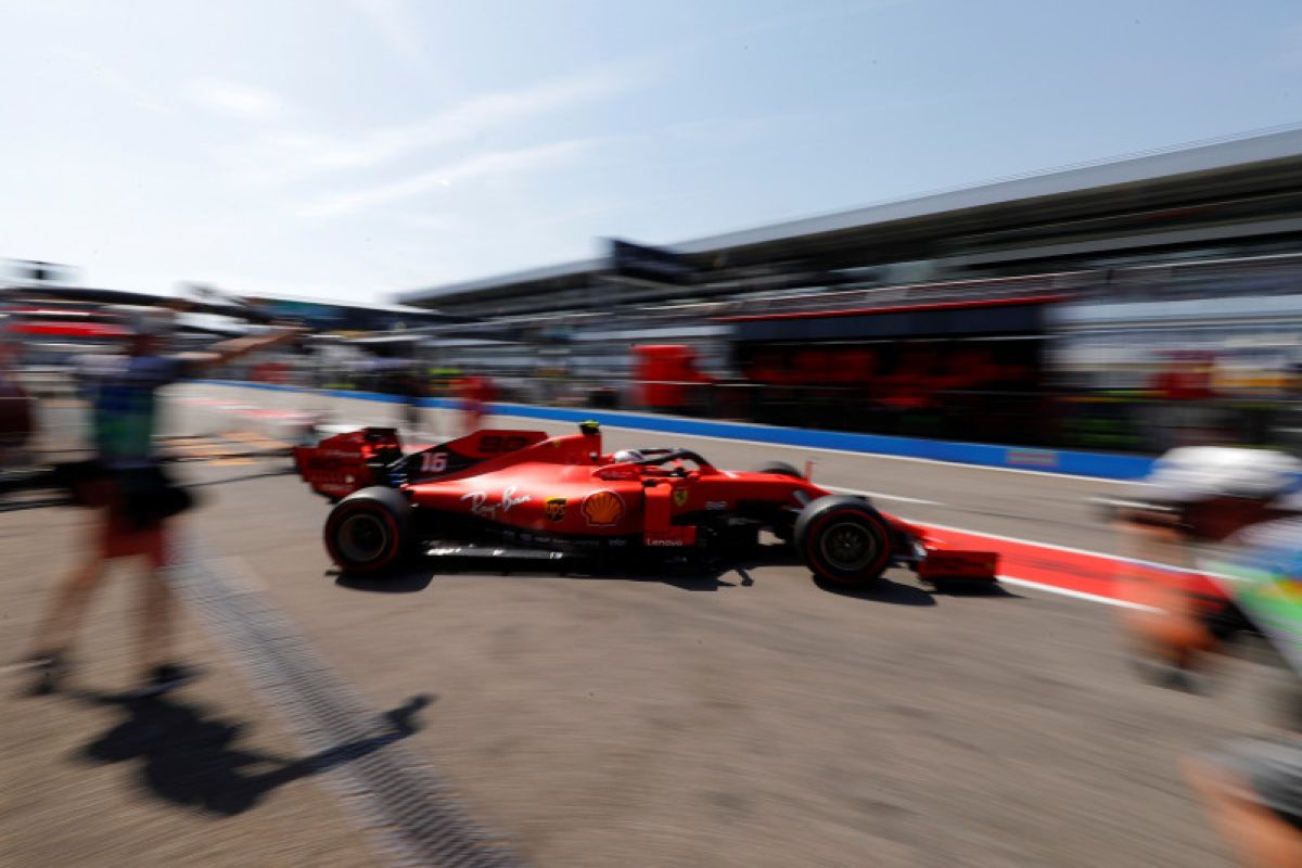 Charles Leclerc pimpin sesi latihan GP Jerman, Gasly kecelakaan