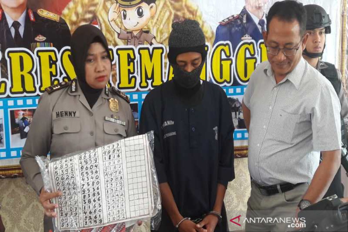 Pejudi togel daring di Temanggung diringkus polisi