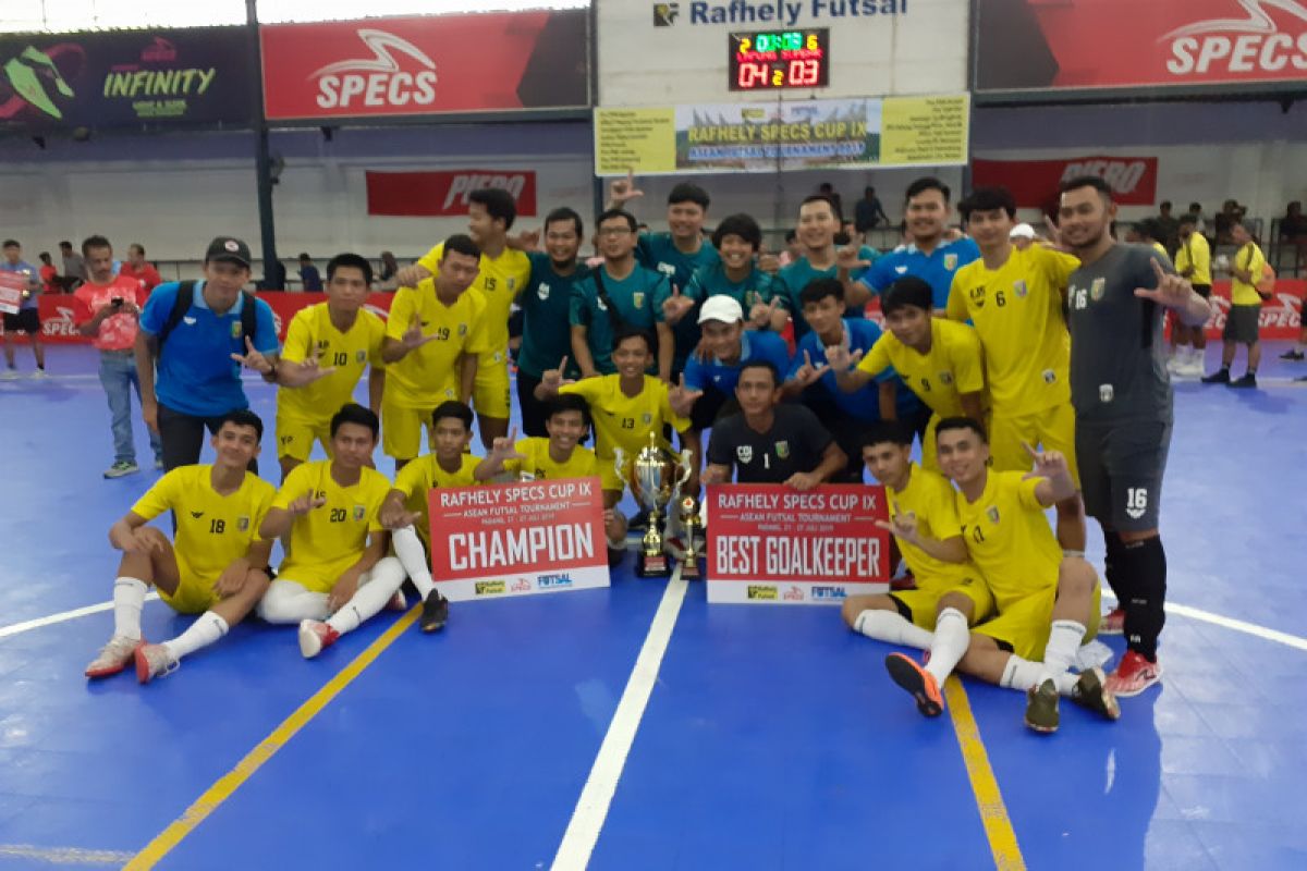 Tim pra-PON Lampung juarai turnamen futsal tingkat ASEAN di Padang
