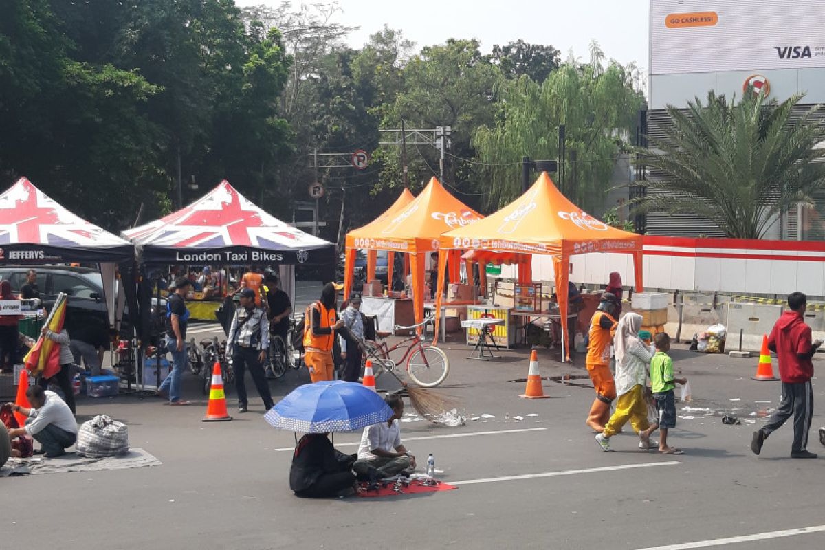 Menakar perilaku minim sampah pengunjung "car free day" Jakarta