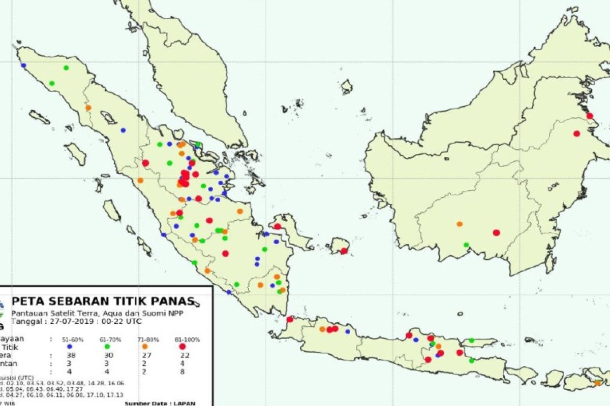773 hotspots detected across Indonesia: BNPB