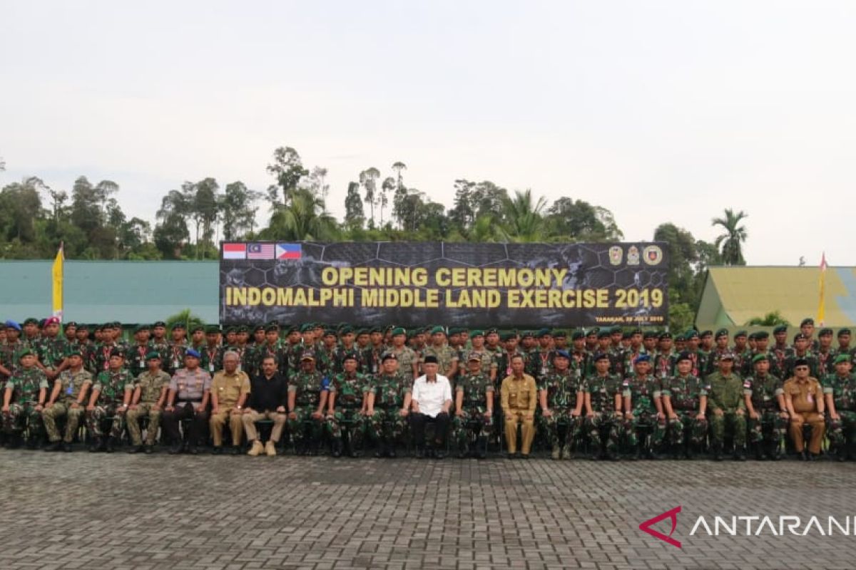 Tentara Indonesia, Malaysia, Philipina gelar latihan bersama