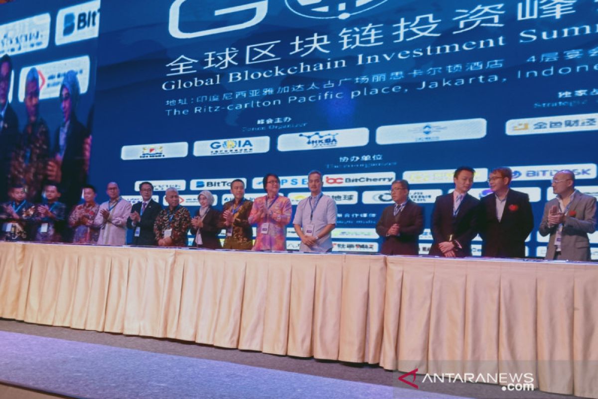 Sejumlah perusahaan nasional teken MoU teknologi "Blockchain"