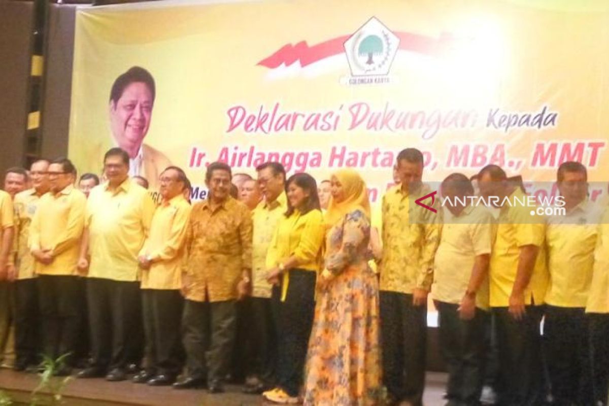 Airlangga apresiasi dukungan Golkar Sumut dan Aceh