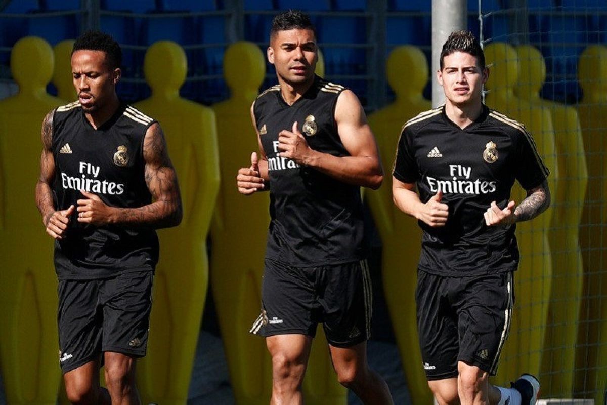 James Rodriguez jalani latihan perdana bersama Real Madrid