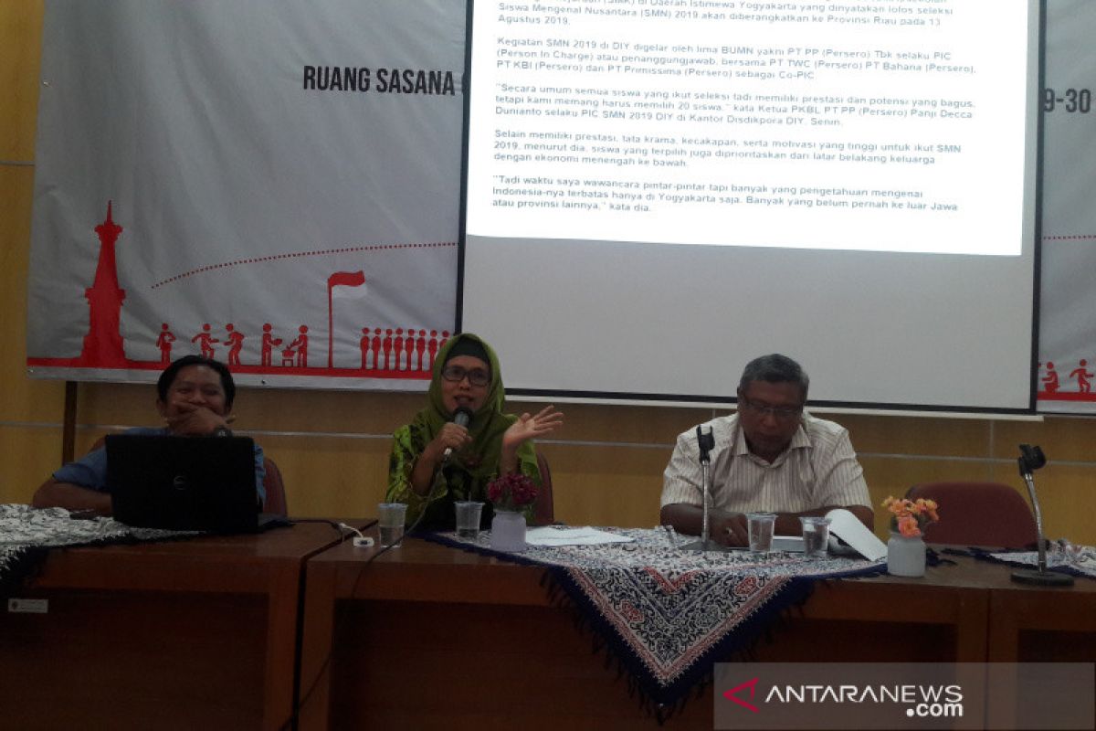 SMN 2019 - Peserta SMN 2019 di Yogyakarta dibekali ilmu jurnalistik