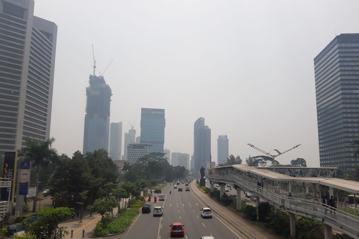 Kualitas udara Jakarta Rabu pagi masih kategori tidak sehat