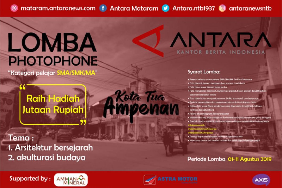 Semarakkan hari Kemerdekaan RI, Antara NTB selenggarakan lomba "photophone"