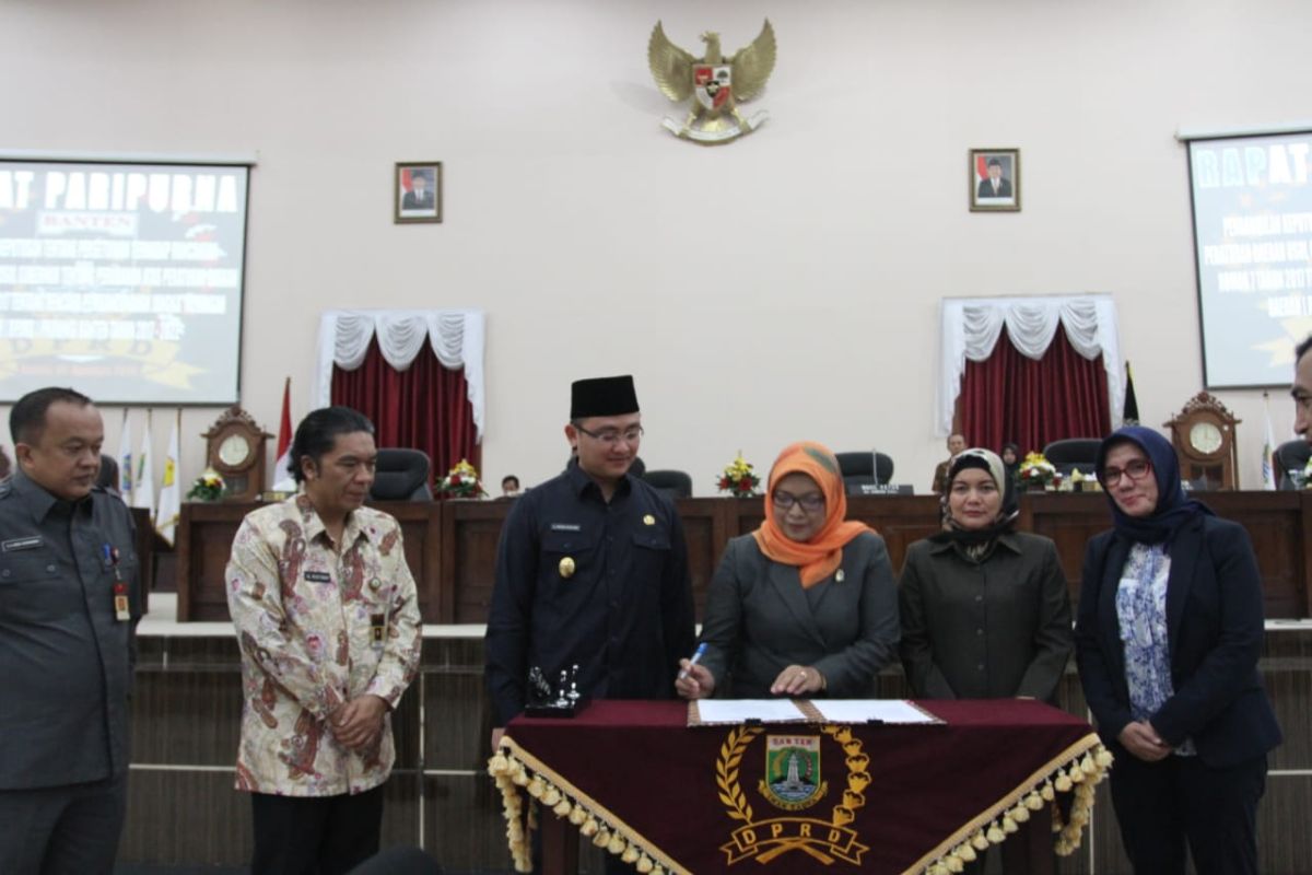 DPRD Banten setujui Raperda tentang Perubahan RPJMD 2017-2022